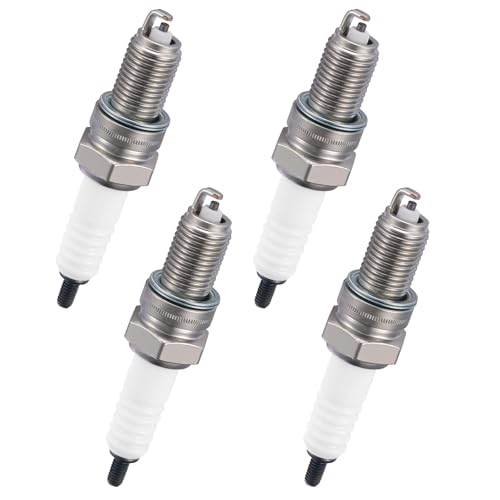 Image of BDFHYK DPR7EA-9 Spark Plugs Compatible with Honda for Yamaha for Arctic Cat Compatible with Suzuki Universal Motorcycle Spark Plugs Replacement for 5129 Set of 4