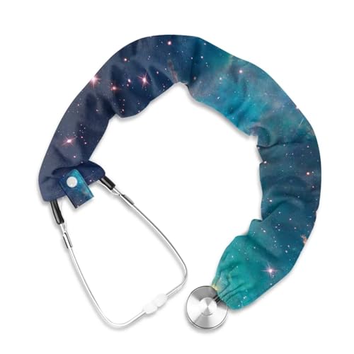 Rnyleeg Starry Stethoscope Covers for Nurses Soft Polyester Stethoscope Sleeve Universal Stethoscope Accessories Fit to All Types of Stethoscopes