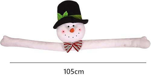 Miniatura 2 de Decoración de muñeco de nieve de Papá Noel de felpa para decoración de árbol de Navidad, A, Clásico