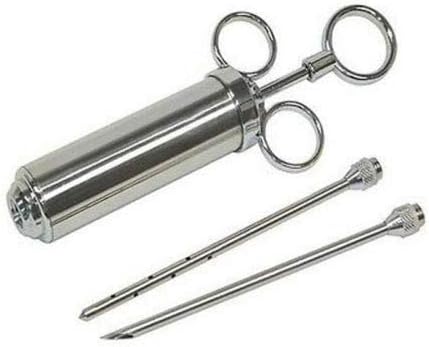 Stainless Steel Grill Meat Marinade Injector 2 Oz Flavor Needle Cooking Syringe