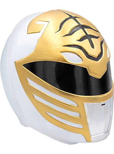 Funidelia | Casque Power Ranger Blanc adulte pour homme ▶ Super héros, Dessins Animés - Accesoires pour Adultes, accessoire pour déguisement - Blanc