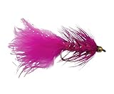 Feeder Creek Bead Head Wooly Bugger Fly Fishing Flies with Flash for Trout, Bass and Steelhead, 12pc