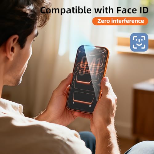 Coque anti-espion iPhone 17 Pro Max orange magnétique