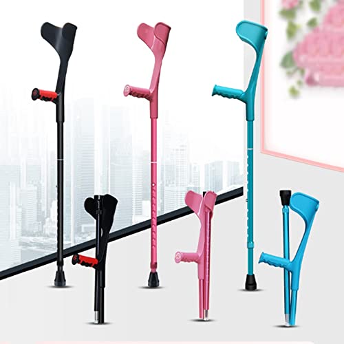 1 Par 2 Unidades Muletas Adultos, Muletas Médicas para Antebrazo, Bastones Plegables, Muletas Ajustables, para Adultos y Niños con Altura 140-190 cm Keep it in Mind