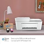 HP DeskJet Plus 4155 Wireless All-in-One Printer - Compact Inkjet Printer with Mobile Printing, Scanner, Copier, Bluetooth, Home Office & WiFi Compatible - 3XV13A (Renewed) - Image 3