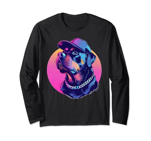 Ropa urbana urbana Hip Hop Rottweiler Dog B-Boy Manga Larga