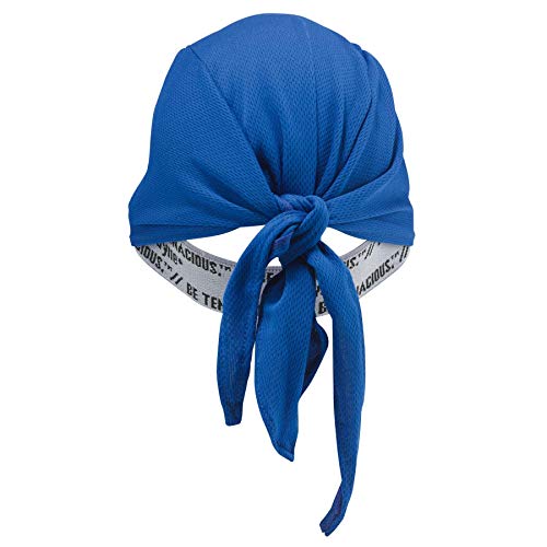 Ergodyne Chill-Its 6615 Absorptive Moisture-Wicking Dew Rag, Blue #TOP6