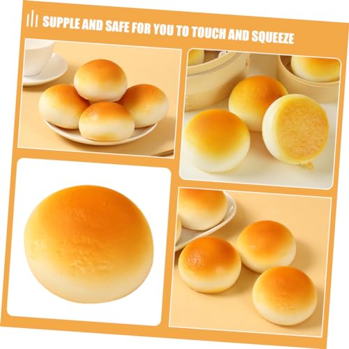 ibasenice 5pcs Simulated Bread Hamburger Buns Simulation Bread Artificial Prop Cake Shop Display Prop Fake Bread Photo Prop Simulation Food Model Prop Fake Food Pu Decorations 7c Steamed Bun