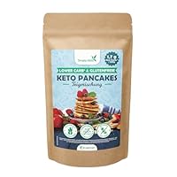 Simply Keto Lower Carb* Pancake Mix - Lower Carb* Backmischung ergibt 750g Teig für Pancakes, Waffeln oder Kaiserschmarrn - Nur 2% Netto-Kohlenhydrate - Kalorienarm & 100% Keto - Glutenfrei - 285g