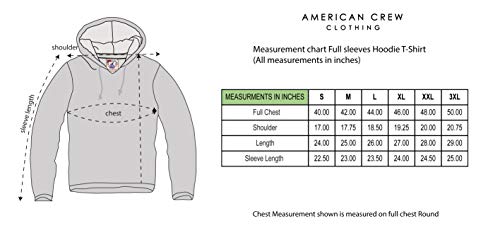 Image of AMERICAN CREW Full Sleeves Hoodie T-Shirt for Men