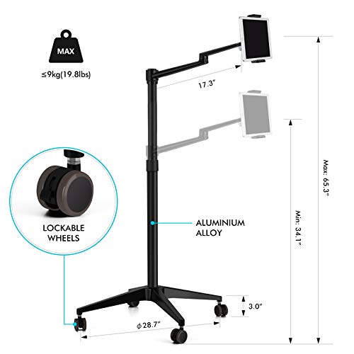 Viozon Selfie Live Floor Stand Set 5-In-1 10" Led Ring Light Microphone Mount Moveable Compatible With 12-17" Laptop/7-13 Tablet/3.5-6.7" Phone/Digital Camera Slr&Dslr Online Meeting Recording #TOP4