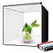 Travor Photo Box 16"/40cm Photo Studio Light Box Portable Photography Shooting Tent with Movable LED Lights, Dimmable Table Top Light Tent with 4 Color Backdrops (White Black Red Blue), CRI95+