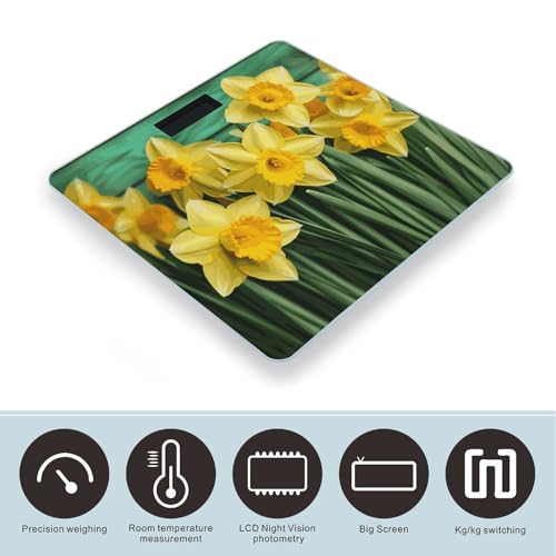 Báscula digital de vidrio templado para baño miniatura 3
