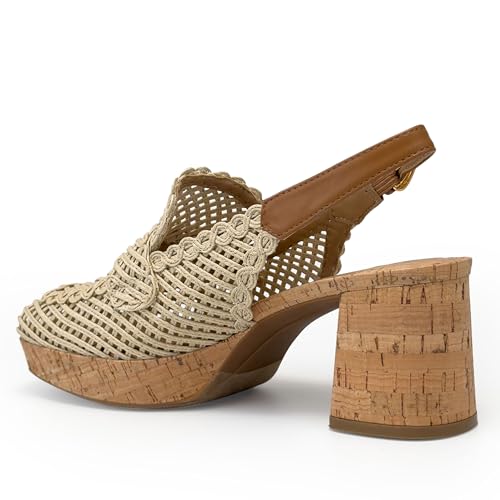 Aerosoles Women's Santina Slingback Platform Loafer, Natural Raffia, 8W by Aerosoles - Used condition - Image 8