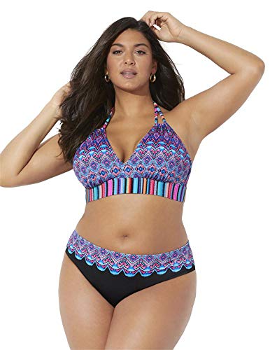 Swimsuits For All Avenger Halter Bikini Set - Fiesta, Fiesta
