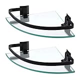 8mm Eckregal Glas: Das Badregal Glas ist mit 8 mm dickem gehärtetem Glas versehen. Wenn das Glas versehentlich zerbrochen wird, handelt es sich nicht um ein gezacktes Stück, sondern um winzige und körnige Splitter, die Menschen, insbesondere Kindern, keinen Schaden zufügen.