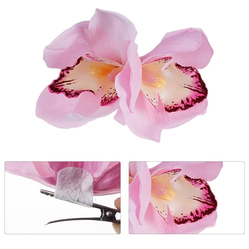 Pinces à cheveux hawaïennes en forme d'orchidée exotique - 3