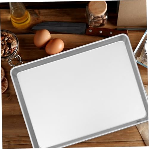 Plaque de cuisson rectangulaire en aluminium argenté POPETPOP - 6