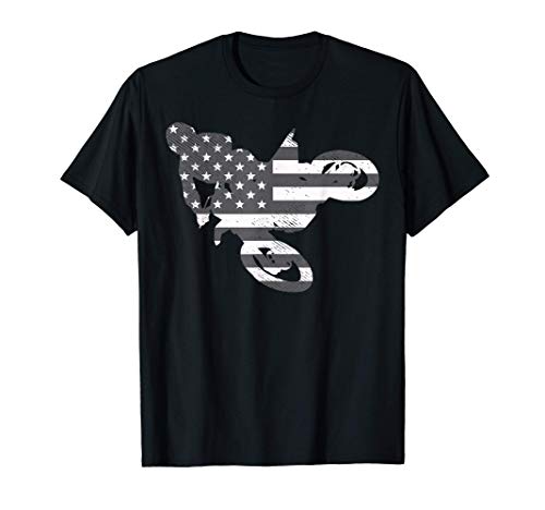 American Flag Dirt Bike Motocross Motorcycle Racing Gift Maglietta