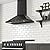 IKTCH 30-Inch Black Wall Mount Range Hood, 900 CFM Kitchen Vent Hood, Ducted/Ductless, Stainless Steel with Gesture Control, Touch Control Panel & 2 Pcs Adjustable Lights for Everyday Cooking