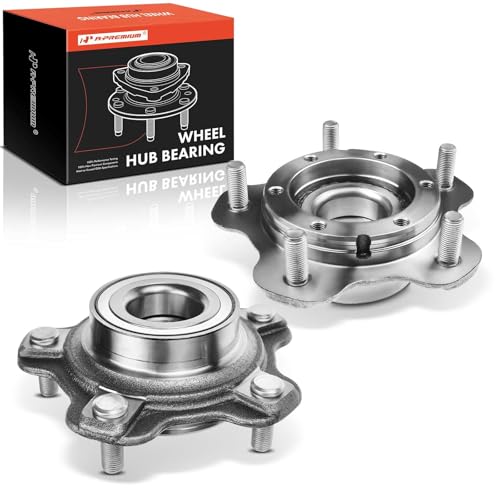 A-Premium 2 x Front Wheel Bearing and Hub Assembly with 5-Lug Compatible with Chevrolet Tracker 2001-2004, Suzuki Vitara 2001-2004, XL-7 2002-2006, Grand Vitara 2001-2005 by A-Premium - Used condition - US$38.52
