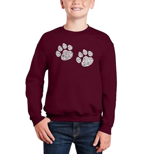 Meow Cat Prints - Boy's Word Art Crewneck Sweatshirt