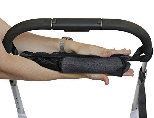 Stroller Organizer with Cup Holder that keeps Drink Level on Any Handle Angle! Unique Collapsible Design   Rigid Top Means it Wont Sag   Lose Shape like other Baby Organizer Stroller Caddy Accessories Photo