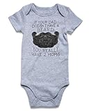 RAISEVERN Baby Boy's Clothes 3-6 Months If Your Dad Doesn't Have a Beard You Yeally Have 2 Moms Newborn Boy Girl Outfit Announcement Sayings Bodysuit Unisex Funny Infant Romper