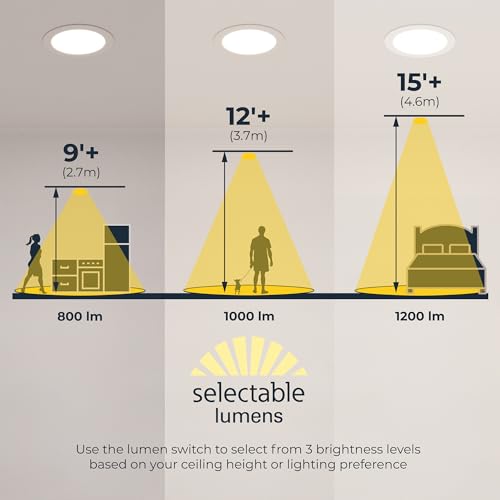HALO HLB Canless LED Recessed Lighting 6 inch 5CCT Lumen Select 4PK - image 6