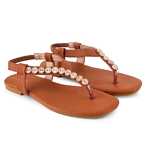 Image of JM LOOKS Fashion Black Stylish Flat sandal Casual Flat Fancy Solid Comfortable Sole For Womens & Girls