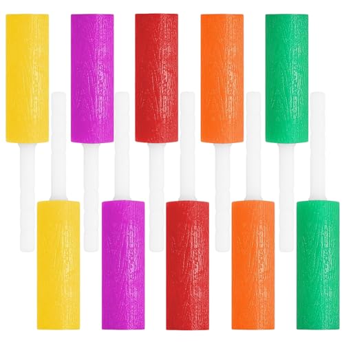 Lunaanda 10 Piezas Aligner Chewies, 5 Colores Alineadores Dentales Invisibles con Mango, Alineadores Chewies para Bandejas Alineadoras, Mordedores para Ortodoncia Reutilizables (5 Sabores)