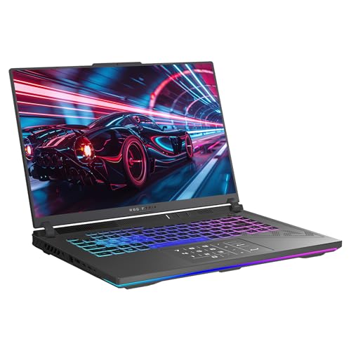 Image of ASUS ROG Strix G16 Gaming Laptop, AMD Ryzen 9 9955HX, 64 GB DDR5 RAM, (2TB+4TB) PCIe SSD, 16 inch WUXGA(1920x1200) 165 Hz, NVIDIA G-Force RTX 5070, Backlit Chiclet Keyboard, W11 Home, Gray+Traix Mousepad