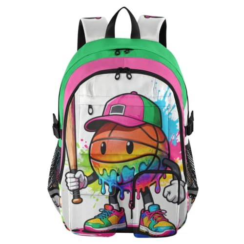 Mochilas universitarias grandes estilo goteo para estudiantes de baloncesto