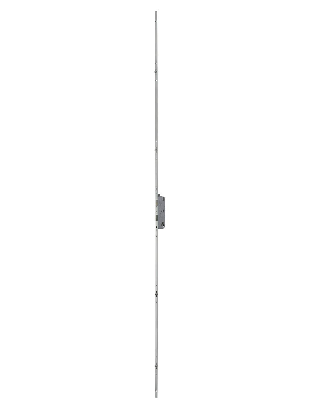 FERCO by THIRARD - Serrure de Porte d'Entrée - Boîtier Encastrable - Axe 50 mm - Réversible Droite ou Gauche - Serrure 5 Points - Cylindre Européen - Hauteur Poignée 1045 mm - Gris