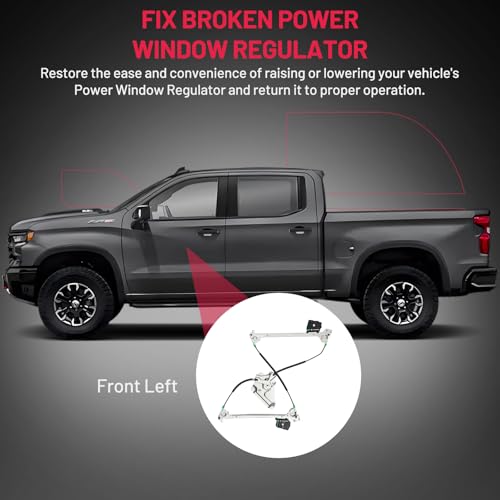 Image of BDFHYK 752-258 Power Window Regulator Without Motor Front Left Compatible with Ford Mustang 2010-2014