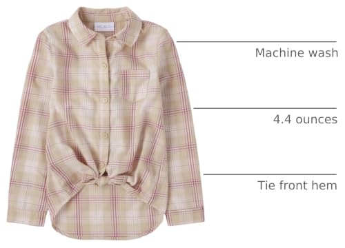 Image of The Children's Place Girls' Long Sleeve Button Down Shirt