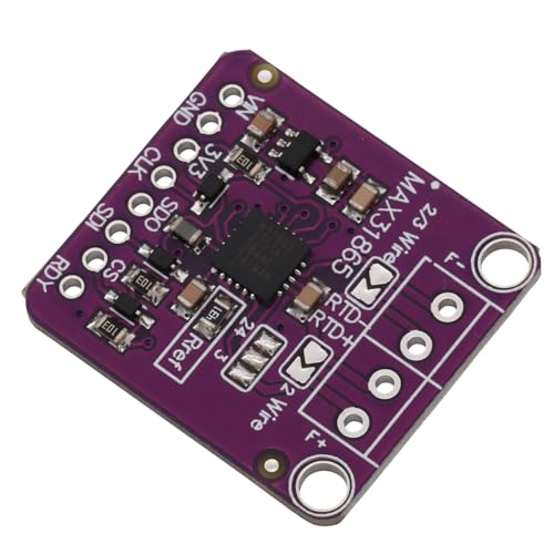 Heevhas MAX31865 Platinbeständigkeit RTD Temperatur Thermoelement Sensor Verstärker Modul Temperatursensor Detektormodul Temperaturerfassung RTD/PT100-PT1000 (2 Stück)