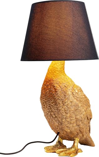 Kare Design Lampe de table Animal Duck, Noir, 58x30x36 Cm, Luminaire d’intérieur lampe de table accessoire déco, Lampe de table décorative, Lampe sculpture, Motif...