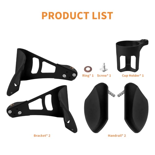 Reposabrazos con portavasos ajustable para Harley Touring miniatura 5