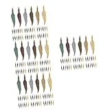 Breloques chic en forme de feuille de panache : idéales pour correspondre à d'autres embellissements de boucles d'oreilles afin de rendre vos bijoux uniques et créatifs, breloques en forme de feuille de panache.