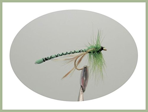 Dragon Fly for Fly Fishing, 6 Pack Green Dragon Flies, Size 10, For Fly Fishing