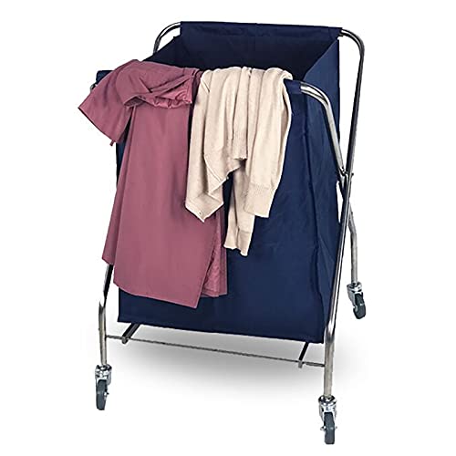 Carrito plegable para ropa con ruedas resistentes miniatura 1
