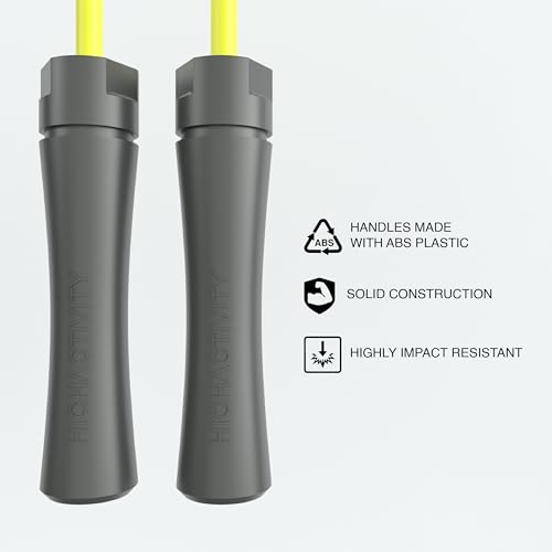 Image of Professional Heavy Skipping Rope for Man Women & Children Adjustable Weighted Skipping Rope for Exercise, Tangle Free, 10 Feet, Bright Xanthix