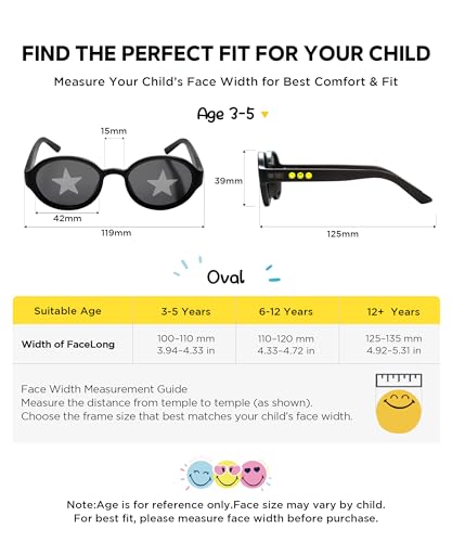 Image of SMILEYWORLD Teen Kids Sunglasses UV400 Protection Teenager Sunglasses, Fashion Shades for Boys Girls Age 12