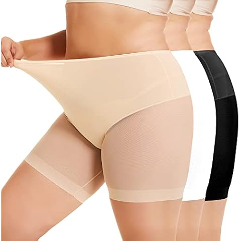 WEASIC Culotte Antirozaduras Mujer, Pack 3 Pantalon Muslos Faja Pantalon Cover