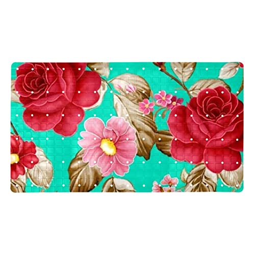 Tapis de bain antidérapant rétro rouge 40x70 cm pour douche - 2