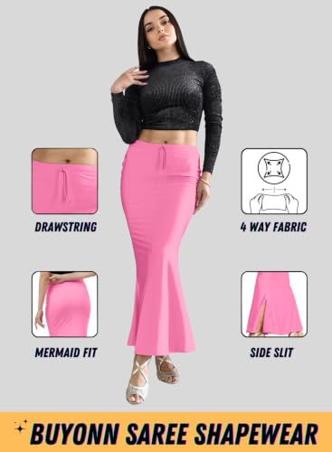 Image of Saree Shapewear Petticoat for Women, Stretchable Saree Shaper