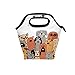 hengpai Opakowanie psy najlepsze przyjaciele torba na lunch izolowana termiczna chłodząca neoprenowe damskie torebki do pracy na piknik