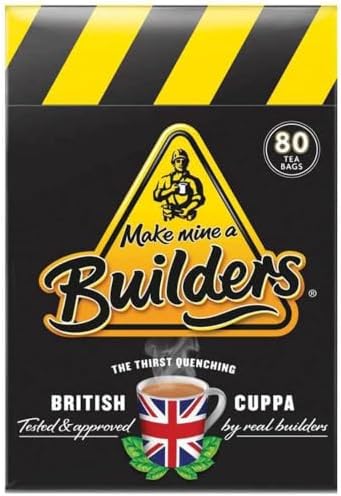 Make Mine a Builder's Teabags | Master Blended British Black Tea (Black, 80 Count (Pack of 1))