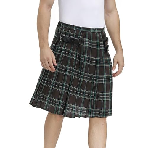 Kilt écossais utilitaire pour homme style steampunk médiéval